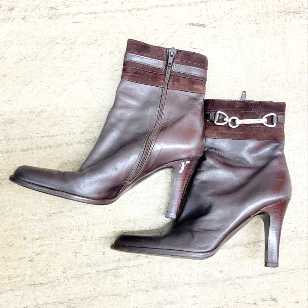 Coach Chocolate Brown Bootie 7.5B